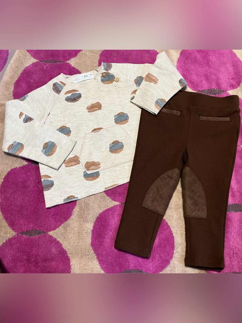 Janie and Jack & Zara Sweater and Equestrian Outfit Bundle
